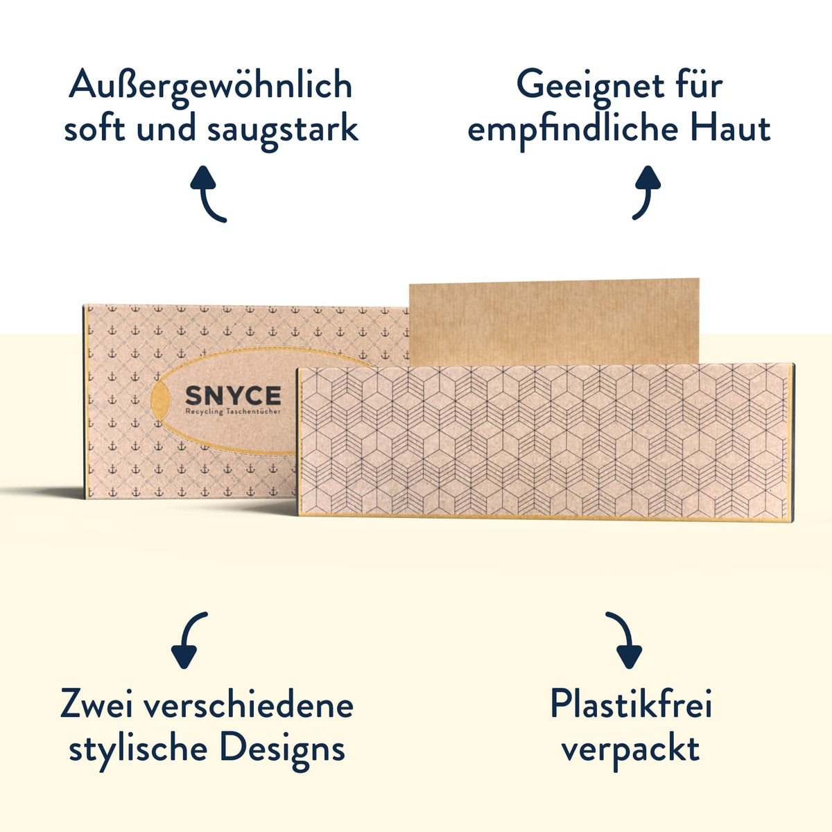 Taschentücher in der Design-Box
