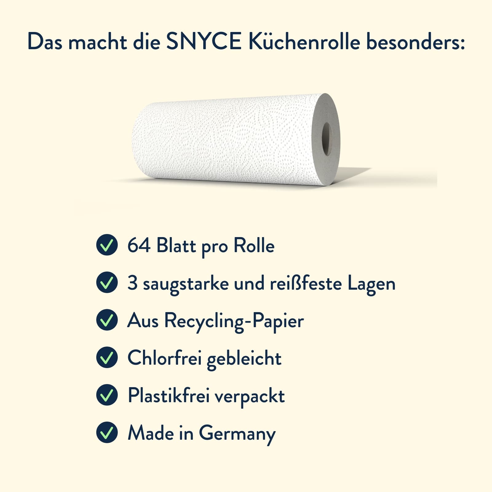 Küchenrolle: Plain White