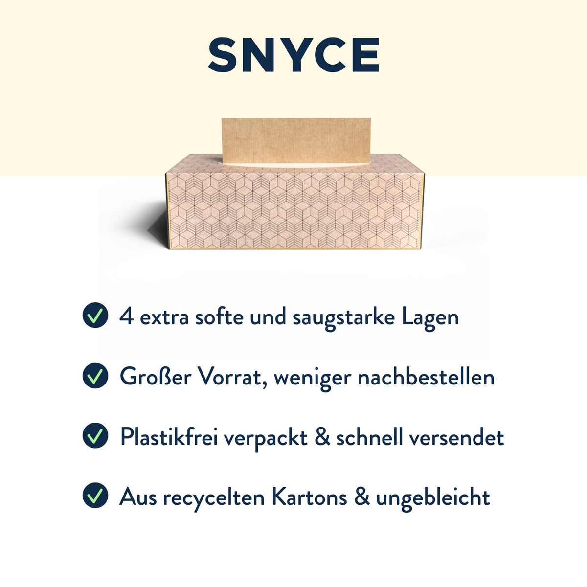 Taschentücher in der Design-Box