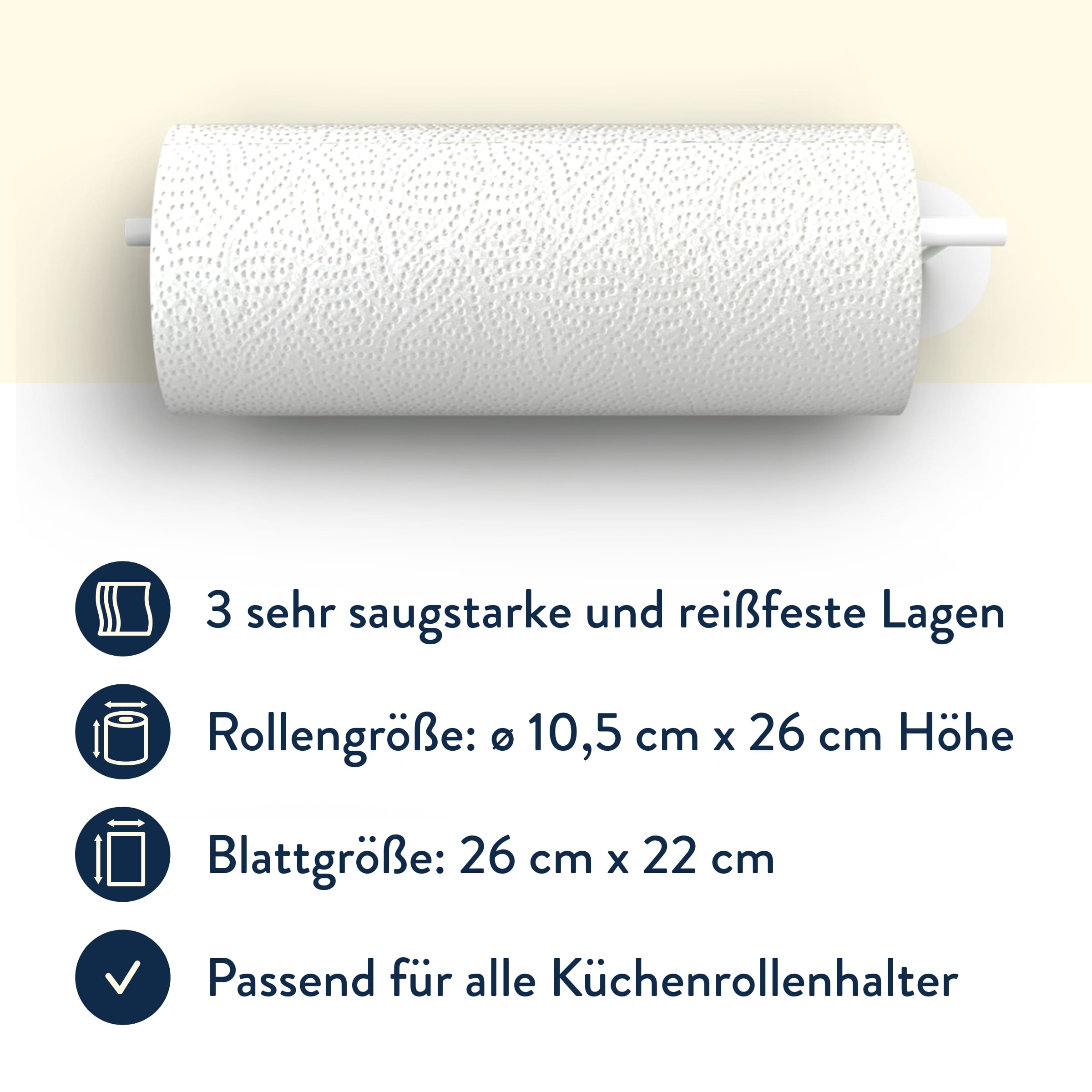 Küchenrolle: Plain White