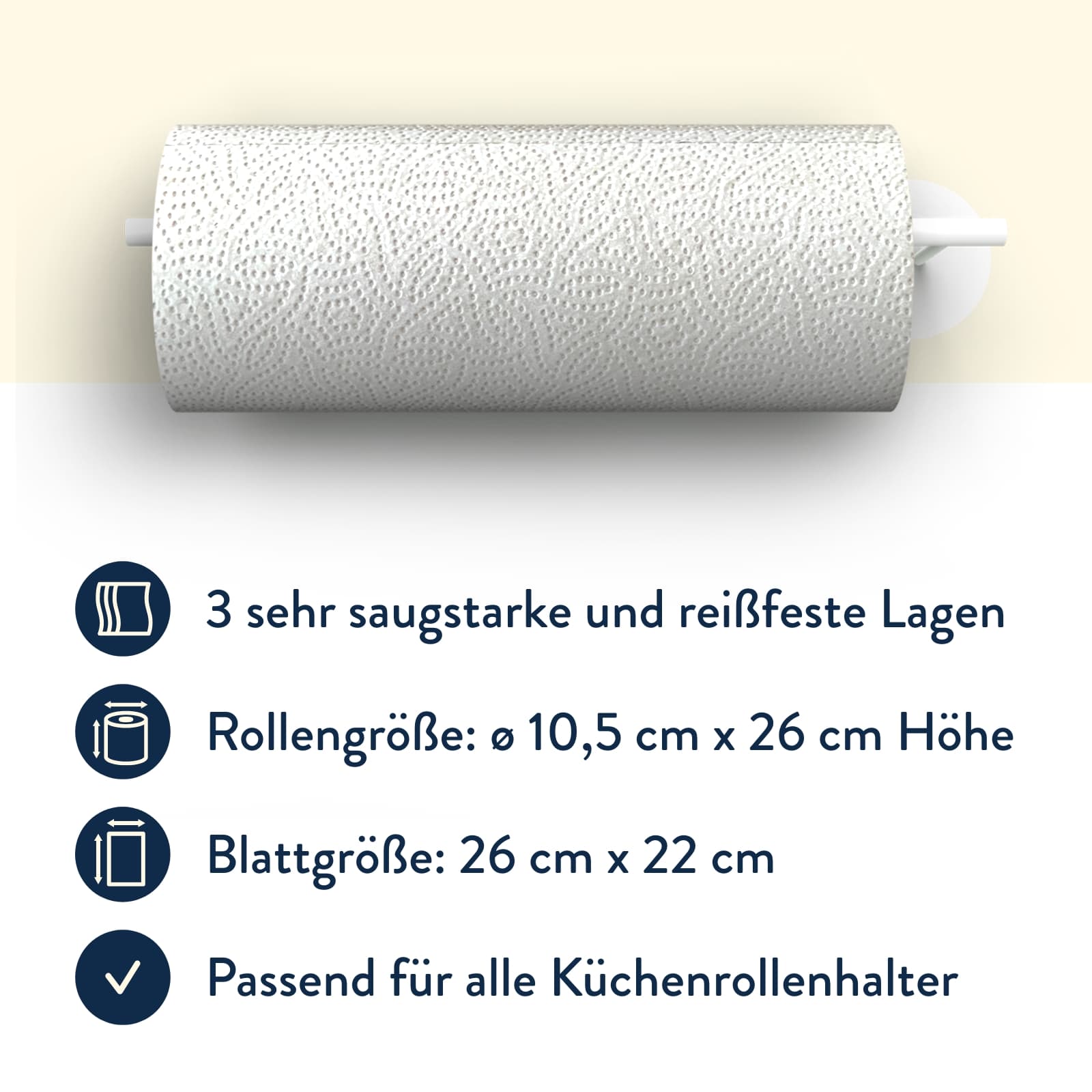 Küchenrolle: Plain White