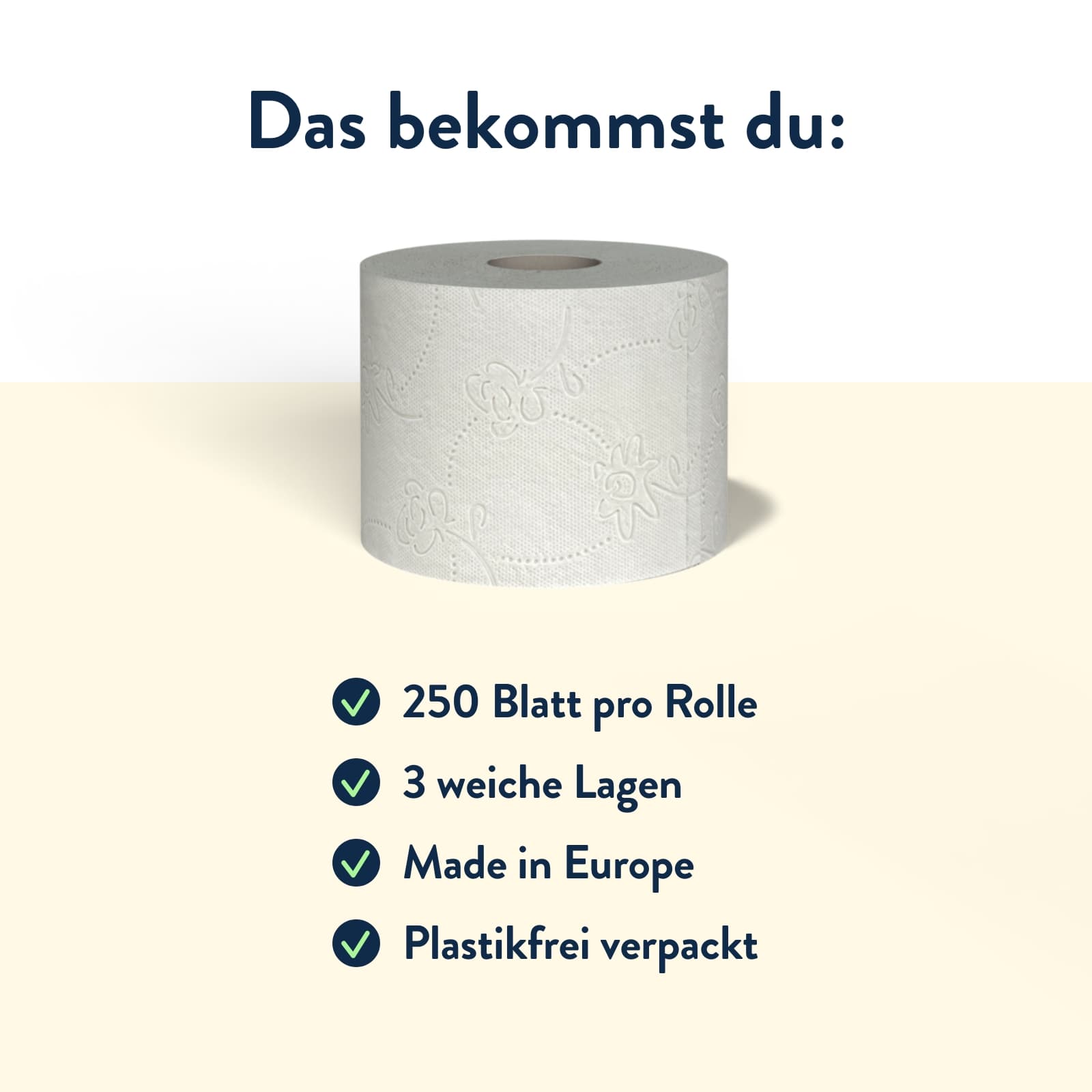 Recycling Rolls: Plain White