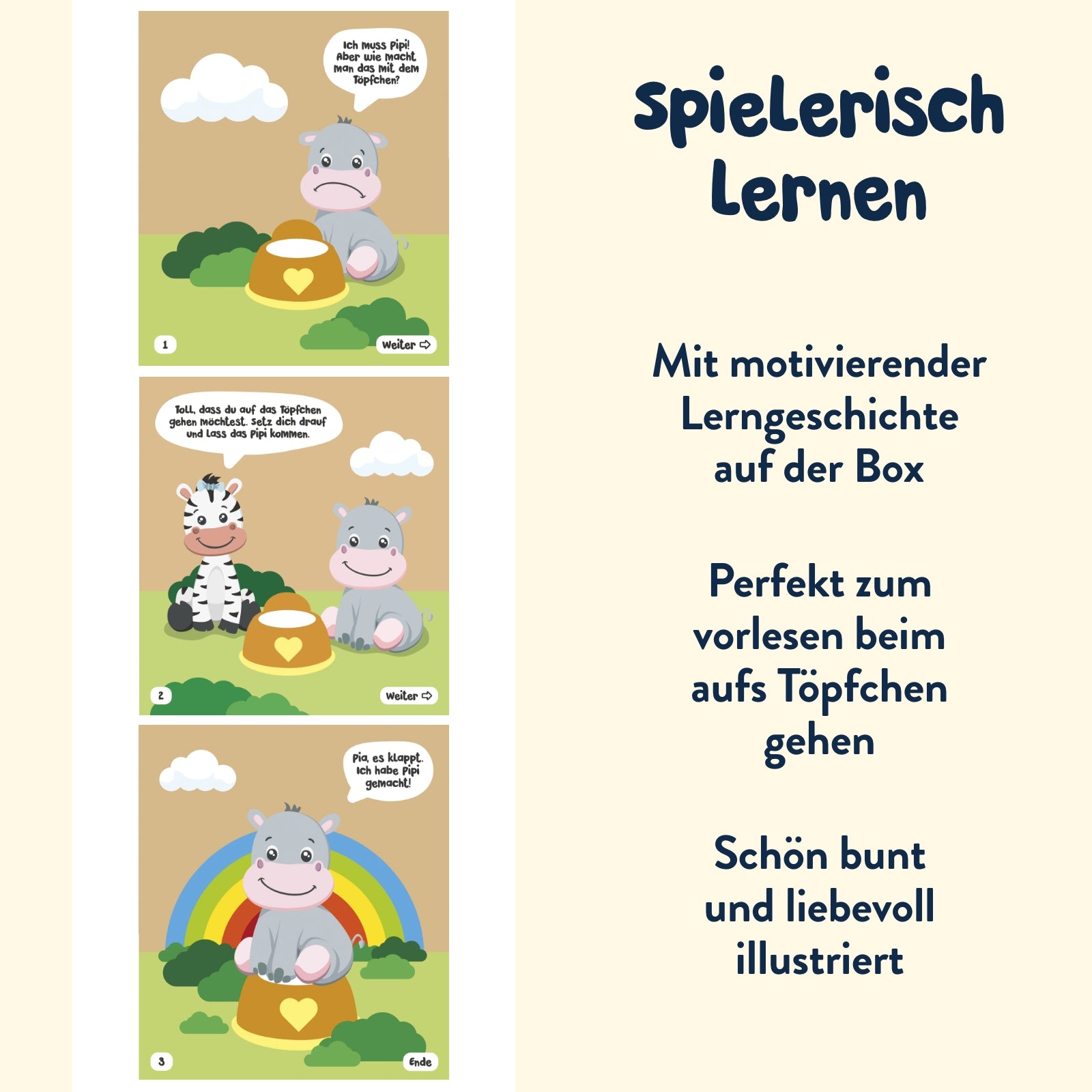 Toilettenpapier fürs Töpfchentraining