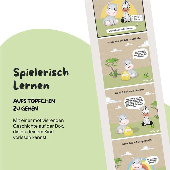 Toilettenpapier fürs Töpfchentraining